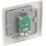 British General Nexus Metal 1-Gang Coaxial TV / FM Socket Pearl Nickel