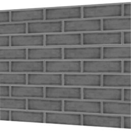 Splashwall  Grey Alloy Splashback 900mm x 800mm x 4mm