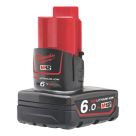 Refurb Milwaukee M12 B6 12V 6.0Ah Li-Ion RedLithium Battery