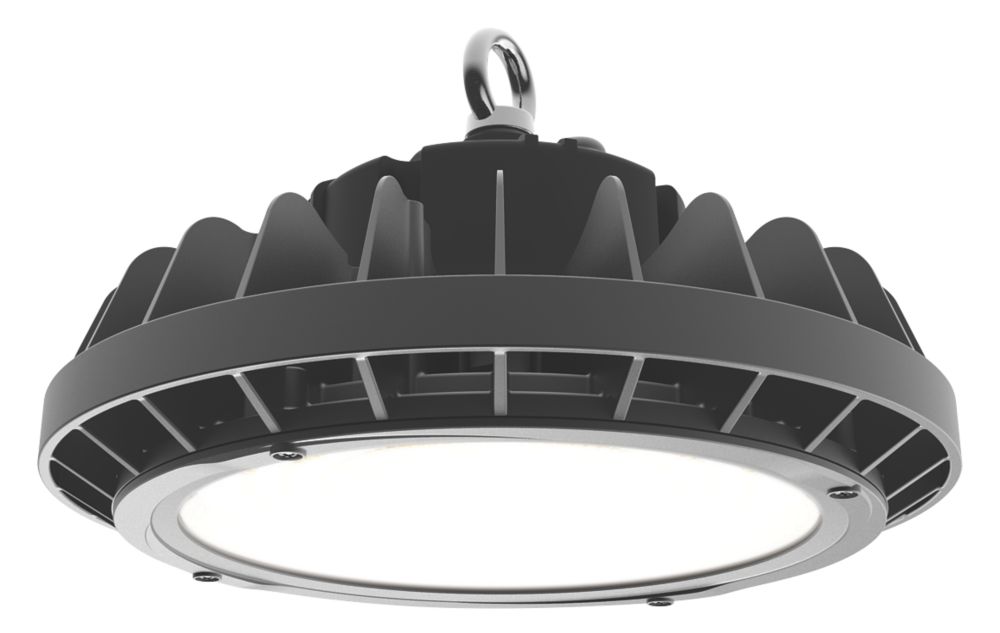 4lite LED UFO High Bay Black 100W 12062lm Screwfix