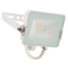 Saxby Salde Outdoor LED Flood Matt White 10W 800lm