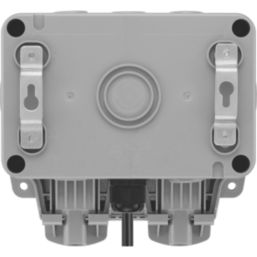 British General Storm IP66 13A 2-Gang DP Weatherproof Outdoor Switched Active Power Kit