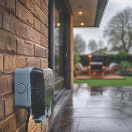 British General Storm IP66 13A 2-Gang DP Weatherproof Outdoor Switched Active Power Kit