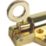 Smith & Locke Fanlight Catch Polished Brass 51mm x 43mm