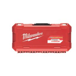 Milwaukee Shockwave HSS-G Tin Red Hex Shank Metal Drill Bit Set 19 Pieces