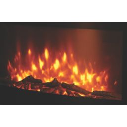 Black Remote Control Wall-Mounted Electric Fire 1000mm x 500mm