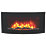 Black Remote Control Wall-Mounted Electric Fire 1000mm x 500mm