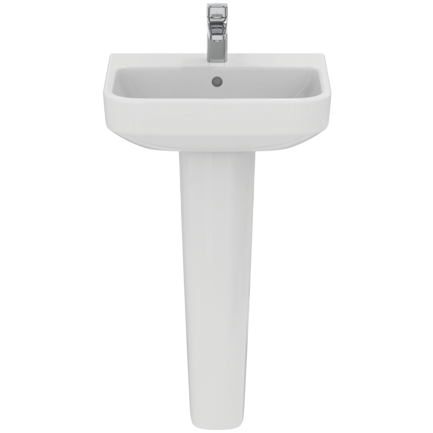 Ideal Standard i.life S Washbasin & Pedestal 1 Tap Hole 500mm (404HM)