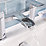 Bristan Elegance Waterfall Deck-Mounted Bath Filler Chrome