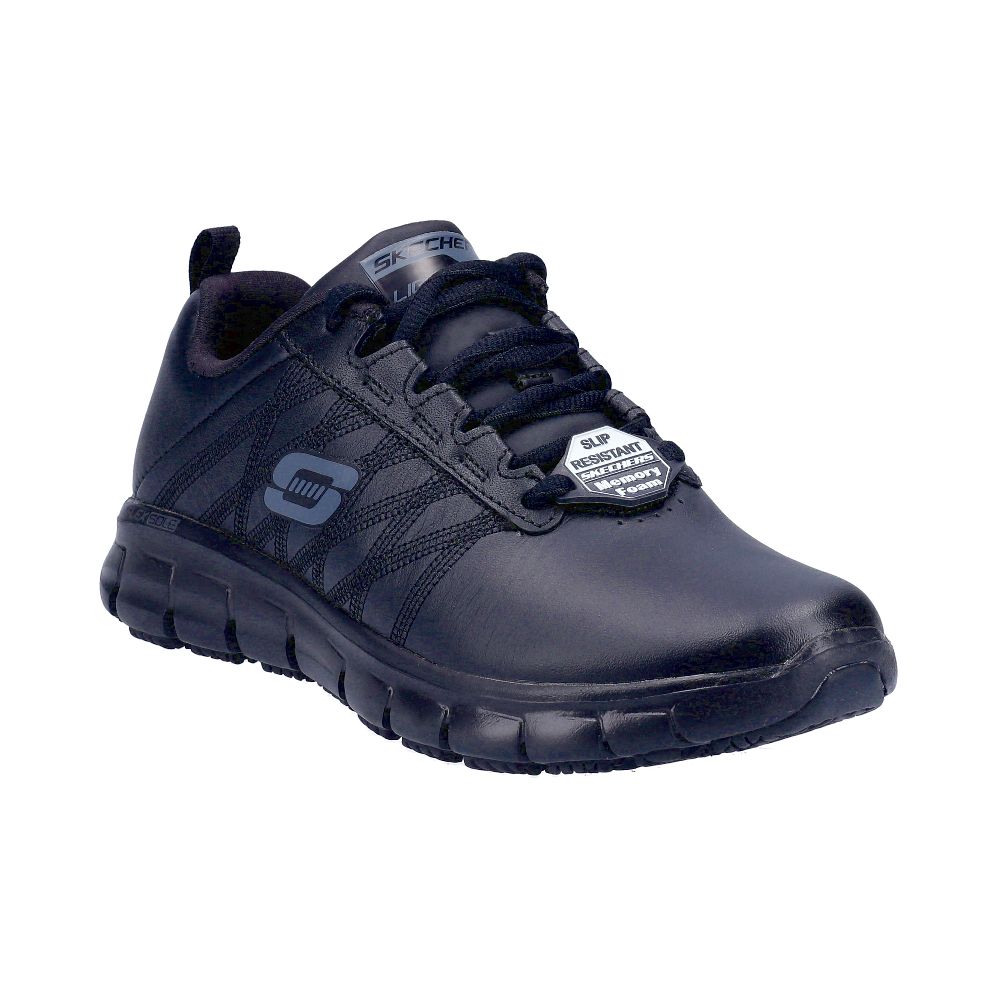 Skechers Sure Track Erath Size 5 Womens Black Non Safety Shoes Screwfix