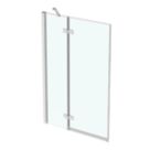 Ideal Standard i.life Frameless Silver 2-Panel Hinged Bath Screen Right-Handed 1000-1025mm x 1505mm