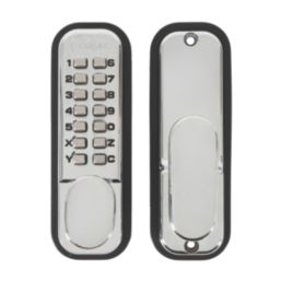 Eclipse Fire Rated  ED20 Mechanical Push Button Digital Lock Polished Chrome  38mm