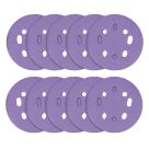 Trend  AB/125/80Z 80 Grit 8-Hole Punched Multi-Material Sanding Discs 125mm 10 Pack