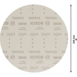 Bosch Expert M480 320 Grit Mesh Plaster & Drywall Sanding Nets 225mm 25 Pack