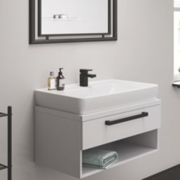 Hansgrohe Vernis Shape 70 Matt Black 127mm Cloakroom Lever Mono Basin Mixer Tap