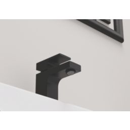 Hansgrohe Vernis Shape 70 Matt Black 127mm Cloakroom Lever Mono Basin Mixer Tap