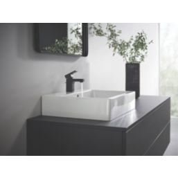 Hansgrohe Vernis Shape 70 Matt Black 127mm Cloakroom Lever Mono Basin Mixer Tap