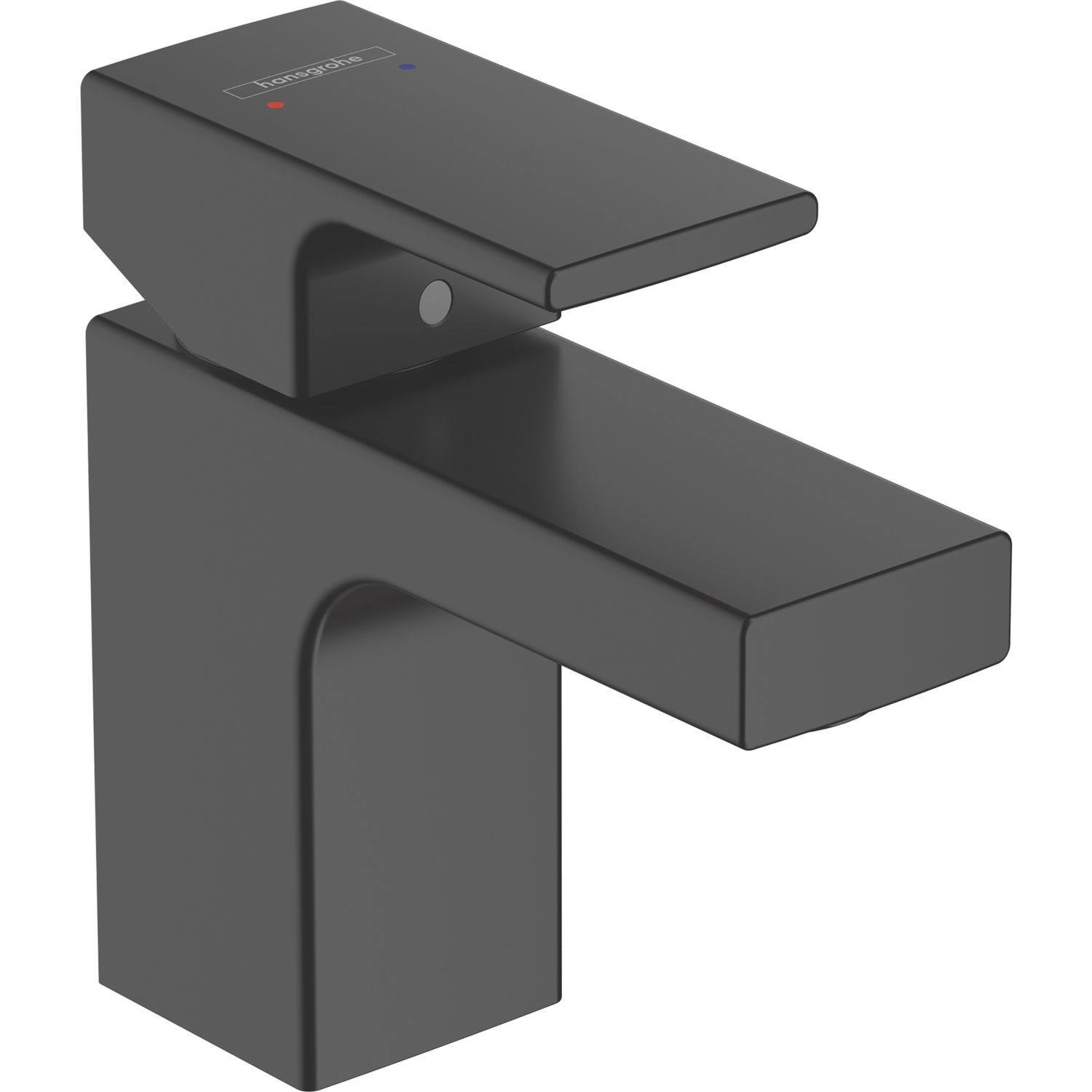 Hansgrohe Vernis Shape 70 Basin Mixer with Isolated Water Conduction Matt Black (404VH)