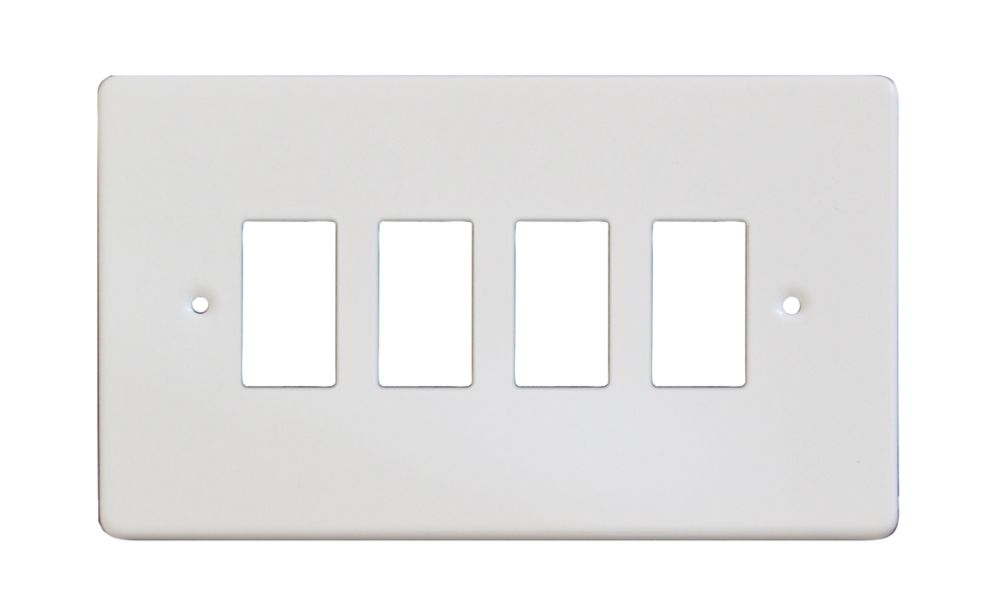 Varilight PowerGrid 4-Module Grid Faceplate White