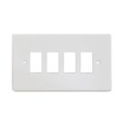Varilight PowerGrid 4-Module Grid Faceplate White
