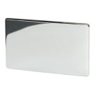 Crabtree Platinum 2-Gang Blanking Plate Polished Chrome