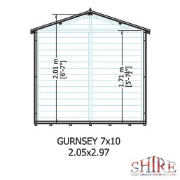 Shire Guernsey 10' x 9' 6" (Nominal) Apex Shiplap T&G Timber Shed