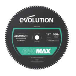 Evolution EVOMAX14AL Aluminium Circular Saw Blade 355mm x 25.4mm 100T