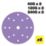 Trend  AB/150/M6 60, 120 & 240 Grit 14-Hole Punched Multi-Material Random Orbital Sanding Discs 150mm 6 Pack