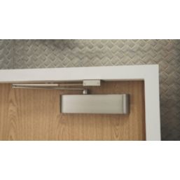 Rutland TS.9205 Fire Rated Overhead Door Closer Satin Nickel