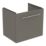 Ideal Standard i.life S Wall Hung Vanity Unit with Chrome Handle & Basin Matt Quartz Grey 500mm x 375mm x 440mm