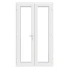 Crystal  White Double-Glazed uPVC French Door Set 2055mm x 1390mm