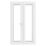 Crystal  White Double-Glazed uPVC French Door Set 2055mm x 1390mm