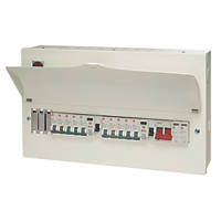 Wylex  21-Module 10-Way Populated  Dual RCD Consumer Unit with SPD