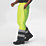Regatta Pro Hi-Vis Over Trousers Elasticated Waist Yellow / Navy X Large 34" W 31" L