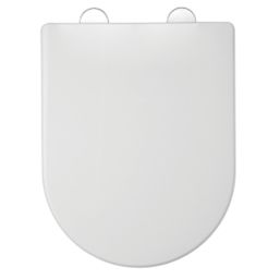Croydex Telese Soft-Close with Quick-Release Toilet Seat Polypropylene White