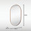 Sensio Nebula Oval Illuminated Bathroom Mirror Brass With 2016lm LED Light 800mm x 500mm