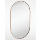 Sensio Nebula Oval Illuminated Bathroom Mirror Brass With 2016lm LED Light 800mm x 500mm