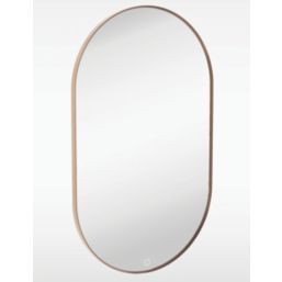 Sensio Nebula Oval Illuminated Bathroom Mirror Brass With 2016lm LED Light 800mm x 500mm