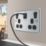 LAP  13A 2-Gang SP Switched Socket + 3A 45W 2-Outlet Type A & C USB Charger Polished Chrome with Black Inserts