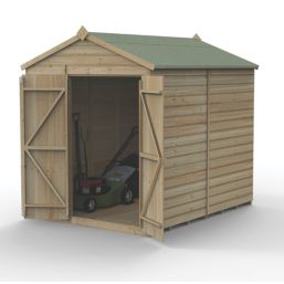 Forest Beckwood 6' x 7' 6" (Nominal) Apex Shiplap Timber Shed with Assembly