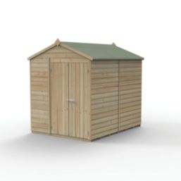 Forest Beckwood 6' x 7' 6" (Nominal) Apex Shiplap Timber Shed with Assembly