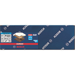 Bosch Expert C470 320 Grit 14-Hole Punched Multi-Material Sanding Sheets 230mm x 115mm 50 Pack