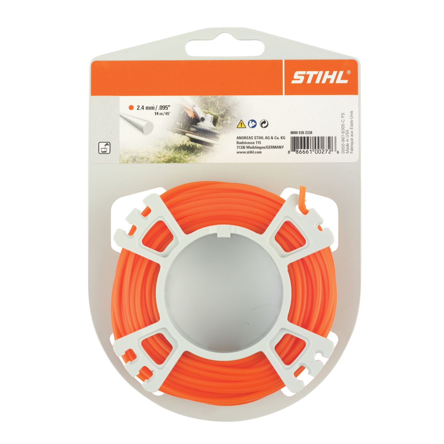 STIHL Round Mowing Line 2.4mm x 14m (405VP)