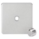 Knightsbridge Screwless 1-Gang Modular Dimmer Switch Brushed Chrome
