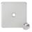 Knightsbridge Screwless 1-Gang Modular Dimmer Switch Brushed Chrome