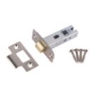 Smith & Locke Nickel-Plated Tubular Mortice Latch 66mm Case - 45mm Backset