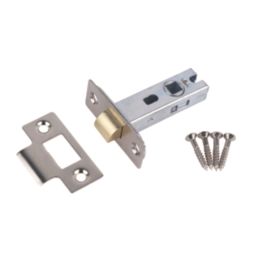 Smith & Locke Nickel-Plated Tubular Mortice Latch 66mm Case - 45mm Backset