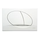 Fluidmaster Schwab Ovate Duo 257420 Dual-Flush Flushing Plate White