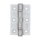 Eclipse  Satin Chrome Grade 7 Fire Rated Ball Bearing Hinges 76mm x 51mm 2 Pack