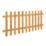 Forest Pale Picket  Fence Panels Golden Brown 6' x 3' Pack of 4
